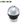 Universal Aluminum + Genuine Leather Flashing Gear Knob