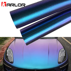 50x200cm Glossy/Matt Blue Purple Chameleon Pearl Glitter Vinyl