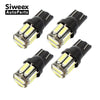 4Pcs W5W 10-7020 SMD Car T10 LED