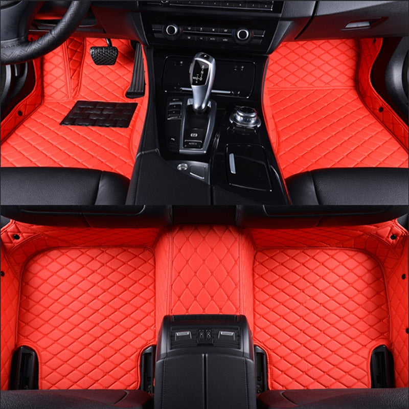 car floor mats car styling Custom floor mats Red