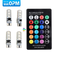 lllopm RGB T10 W5W Led Car Clearance Lights