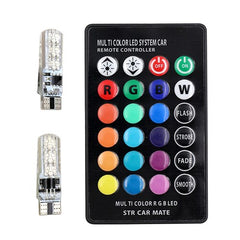 lllopm RGB T10 W5W Led Car Clearance Lights