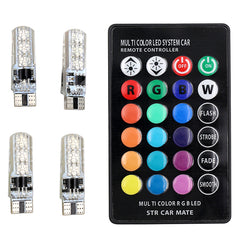 lllopm RGB T10 W5W Led Car Clearance Lights