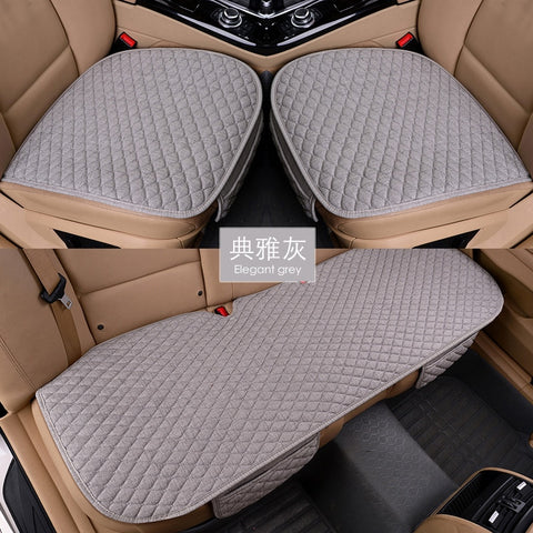 Linen Fabric Car Seat Cover Four Seasons