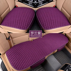 Linen Fabric Car Seat Cover Four Seasons