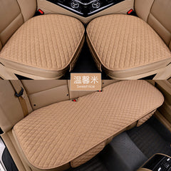 Linen Fabric Car Seat Cover Four Seasons