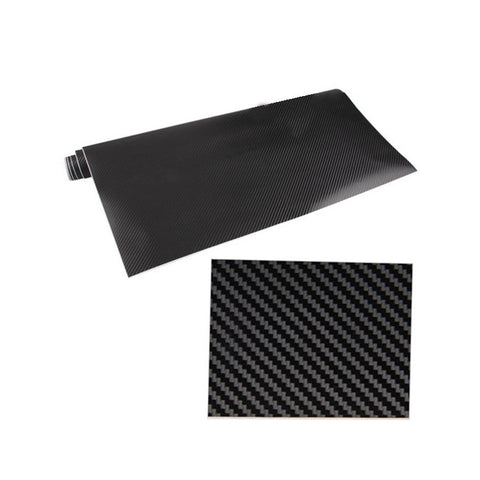 3D Carbon Fibre Vinyl Wrap Sheet Sticker for Car Desk Wall 24x60" (Black)