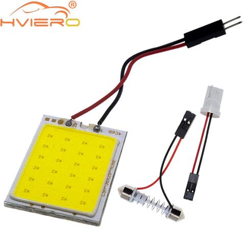 White Red Blue T10 Cob 24 SMD 36 SMD Car Led