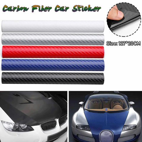 3D Carbon Fiber Auto Car Sticker Vinyl Decal Wrap