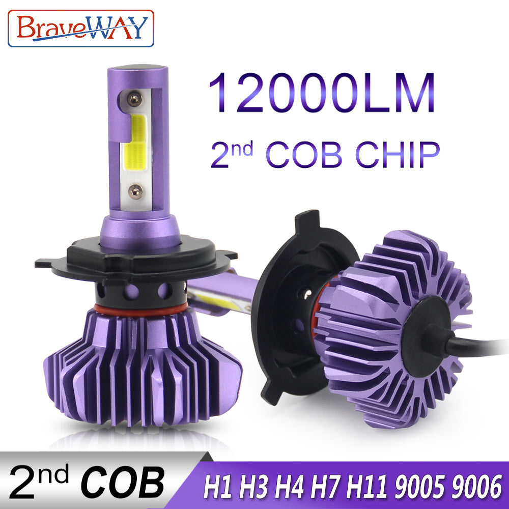 BraveWay LED Bulb for Auto Led Ice Bulb H4 H7 H11 Led